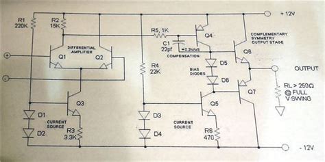 Op Amp Internal Circuit Diagram