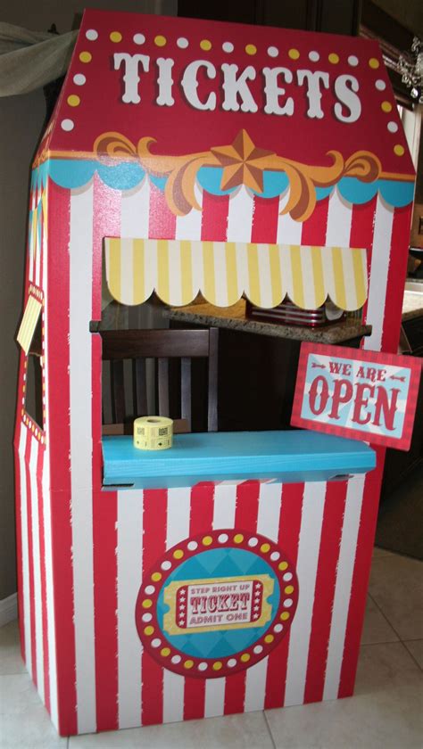 Carnival Party Ticket Booth From Birthday Express Circus Theme Party