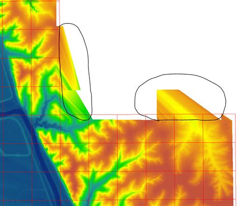 Lidar Data Stretching When Converted To Raster Dem In Arcmap Any