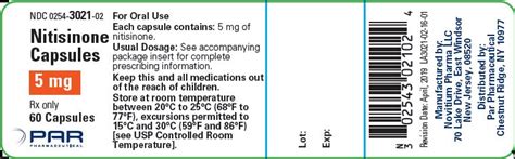 Nitisinone Capsules - FDA prescribing information, side effects and uses