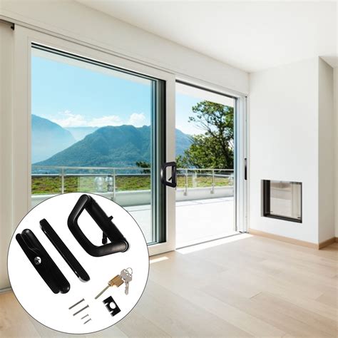 OUNONA 1 Set Practical Sliding Door Lock Zinc Alloy Door Latch Glass