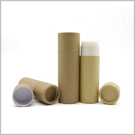 Kraft Paper Push Up Tubes For Deodorant Packaging