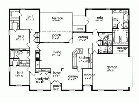 5 Bedroom Ranch Style House Plans