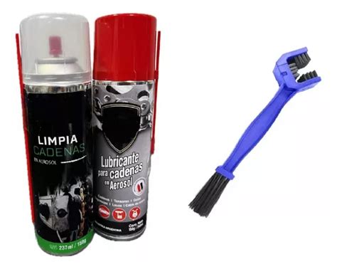 Kit Limpia Cadena Lubricante Cepillo Moto Suzukicenter