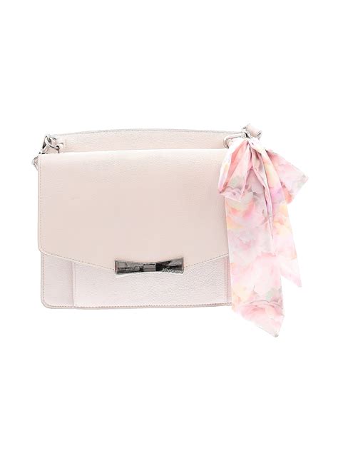 Betsey Johnson Floral Motif Floral Ivory Satchel One Size Off