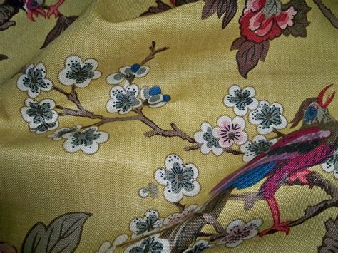 LEE JOFA KRAVET Tree Of Life Floral Birds Linen Fabric 10 Etsy