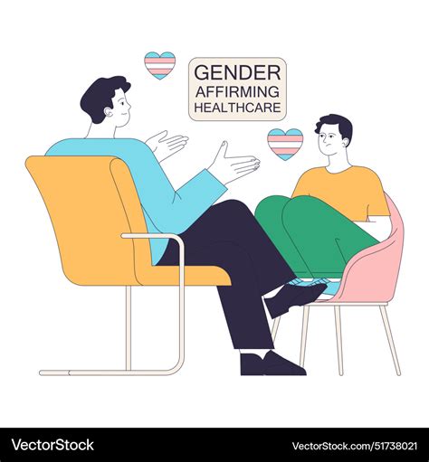 Gender Transition Gender Affirming Care Royalty Free Vector