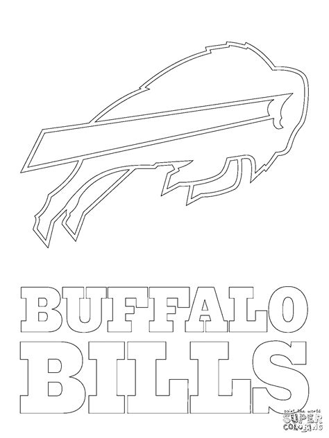 Buffalo Bills Logo Coloring Page - Free Printable Coloring Pages