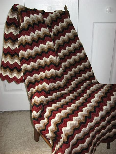 Ravelry Classic Crocheted Ripple Afghan Pattern By Leisure Arts