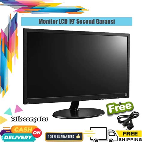jual led lcd monitor pc komputer cctv   merek campur normal