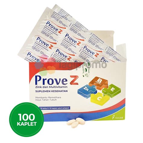 Jual Kalbe Prove Z 100 Kaplet Suplemen Dan Multivitamin Antivirus