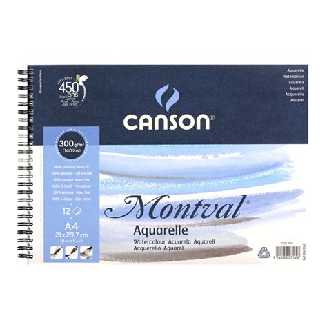 Canson Montval Aquarelle Grano Fino Block X Cm Hojas De