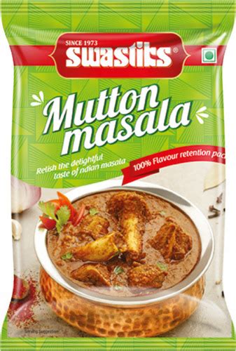 Orange 50 Gram Spicy Taste Powder Form Mutton Masala With 12 Month