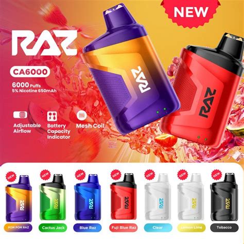 Raz CA6000 Disposable 6000 Puffs 5 Nicotine 13 88 Vapesourcing