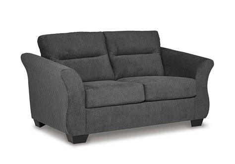 Miravel Gunmetal Sofa Set Cincinnati Overstock Warehouse