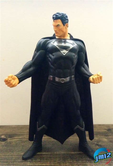 Superman Black Suit (Superman) Custom Action Figure | Superman black ...