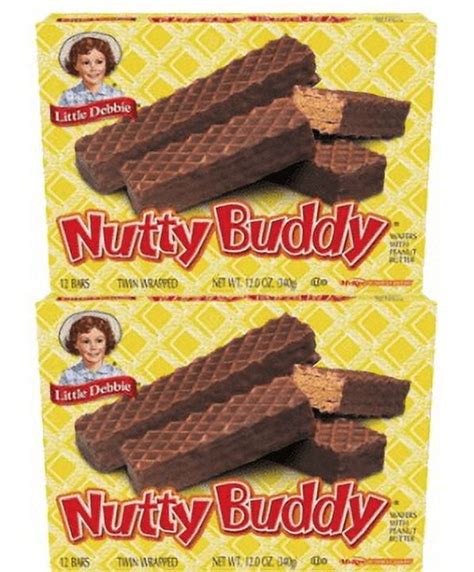 Walmart S Little Debbie Nutty Buddy Wafer Bars 2 Pack Of 12 Count