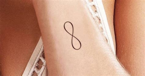 Small Fine Line Infinity Symbol Temporary Tattoo Get