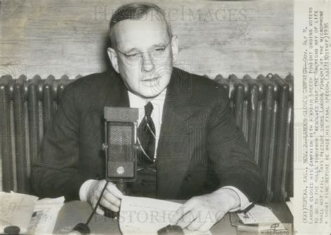 1936 Press Photo Gov Alf M Landon Presidential Candidate Historic Images