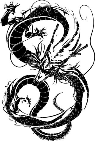 Shenron Black And White