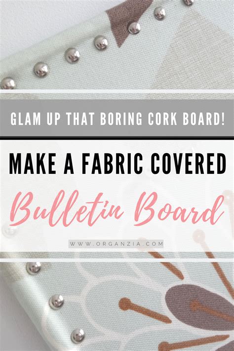 DIY Fabric Covered Bulletin Board Super Easy Tutorial Diy Shadow