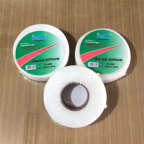 Jual Fiber Tape Igm Cm Lakban Gypsum Fiberglass Lem Perban Plafon