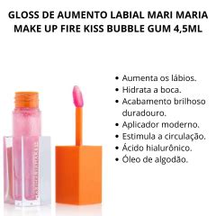 Fire Kiss Mari Maria Lip Gloss Mari Maria Cor Bergamota E Bubblegum