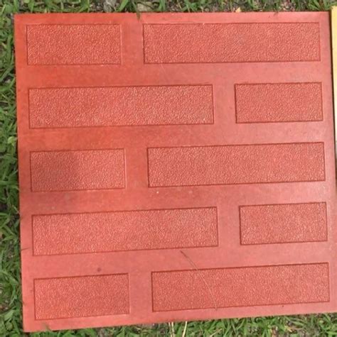 Red Concrete Chequered Tiles Thickness 36 Mm Size 300x300 Mm At Rs