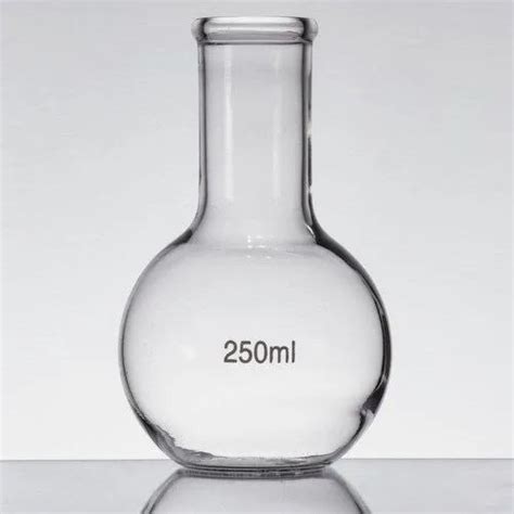 Borosilicate Glass Conical Flat Bottom Flask, Packaging Type: Box, Capacity: 250 Ml at Rs 55 in ...