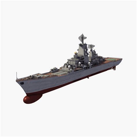 Kirov Class Missile Cruiser 3D Model $199 - .3dm .3ds .dwg .fbx .flt ...