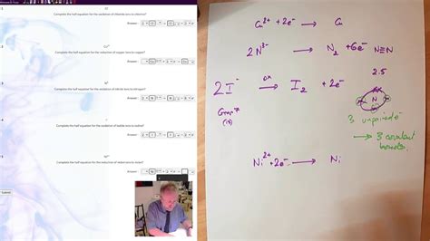 How To Write Redox Half Equations YouTube