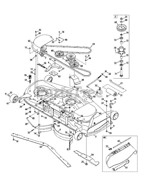 Cub Cadet 54 Inch Mower Deck Parts Diagram Cub Cadet Riding