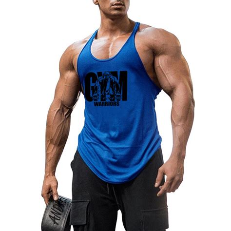 Workout Tank Top Gym Muscle Fitness Wear Bodybuilding Sleeveless Shirt