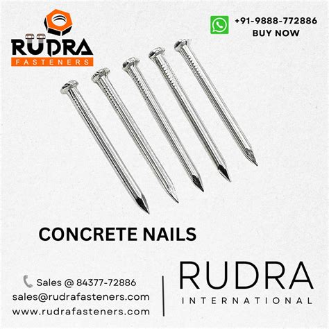 Mild Steel Galvanized Concrete Nail Packaging Type Kgs And Packets