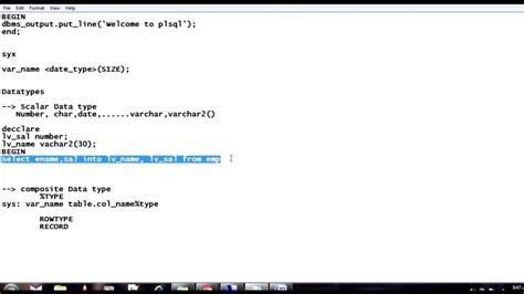 Pl Sql Tutorial With Examples