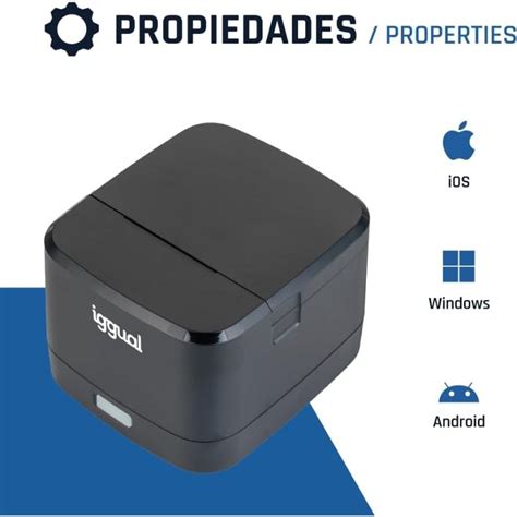 Iggual TP EASY 58 Impressora de Talões Térmica USB RJ11 Preta