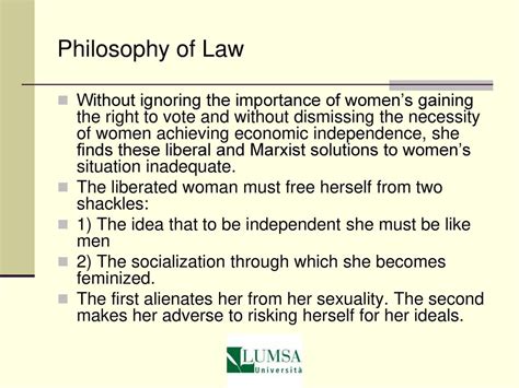 Philosophy Of Law Feminist Theories Equalitydifference Ppt Download