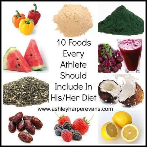 10 Foods Every Athlete Should Include Via Ashley Walters Walters Evans Rdn Ld Ideas Cardio