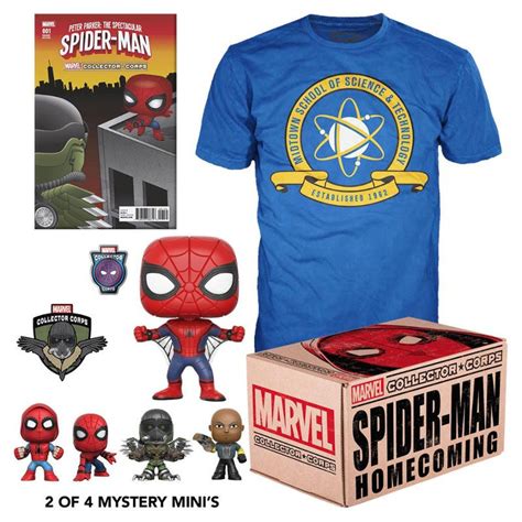 Marvel Coffret Collector Spider Man Homecoming Funko Pop