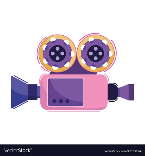 Projector video movie Royalty Free Vector Image