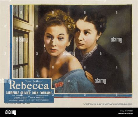 Rebecca Movie Poster Lobby Card Directed By Alfred Hitchcock