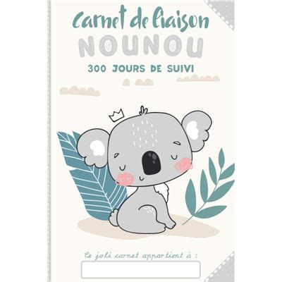 CARNET DE LIAISON NOUNOU 300 Jours de Suivi à Remplir Idéal pour