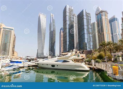 Dubai Marina And Harbour Skyline Architecture Wealth Luxury Travel In