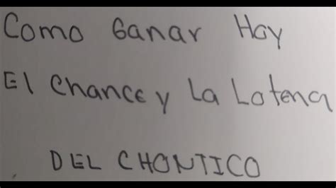 Cómo Ganar el Chance Hoy con Chontico en Colombia Números Ganadores