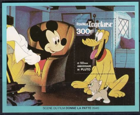 WALT DISNEY Togo 50 Jahre PLUTO Block 165 Postfrisch A EUR 3 00