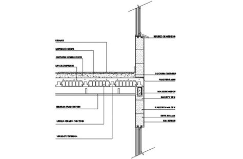 Reinforcement wall section detail dwg file