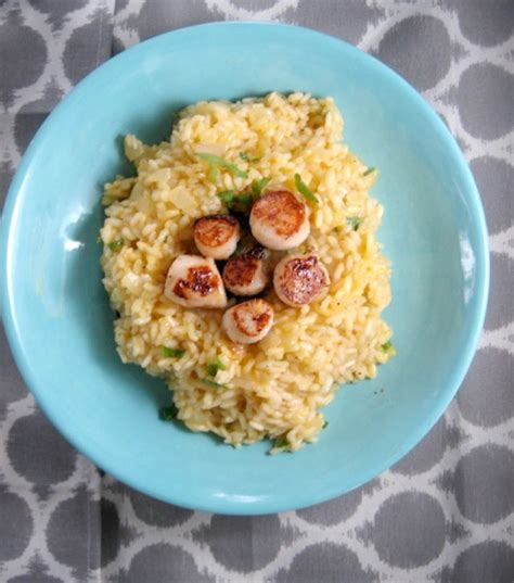 Pan Seared Sea Scallops with Parmesan & Lemon Risotto | Keys to the Cucina