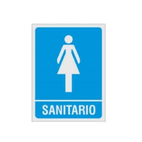 Señalamiento Sanitario Dama 18x24 Hágalo Home Center