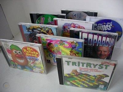 hasbro computer games pc cd rom potato head candyland tritryst lot