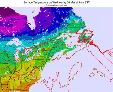 New-Hampshire Surface Temperature on Monday 13 Sep at 8am EDT